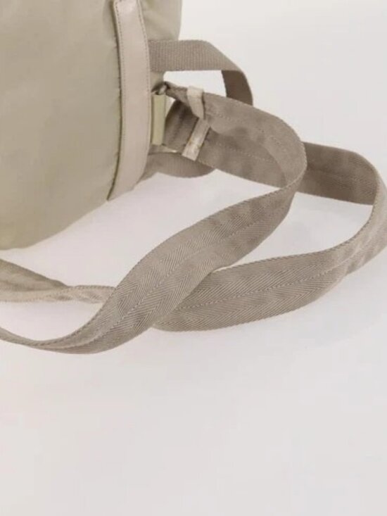 PRADA Backpack Nylon White Silver Auth bs33253 main image 5